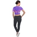 Colorful Labstract Wallpaper Theme Short Sleeve Cropped Jacket View2