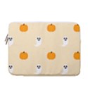 Pumpkin and boo crew halloween  13  Vertical Laptop Sleeve Case With Pocket View1