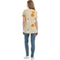 Pumpkin and boo crew halloween  Women s Zip Front V-Neck Short Sleeve Casual Top Pocket Shirt View4