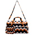 Halloween Wavy 20240926 161241 0000 Sports Gym Duffle Bag with Shoe Compartment View1