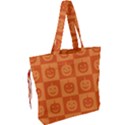 Seamless Halloween Pattern With Smiling Pumpkin 20240926 161520 0000 Drawstring Tote Bag View2