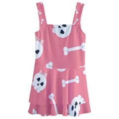 Halloween Pattern With Sculles And Bones 20240926 160927 0000 Kids  Layered Skirt Swimsuit