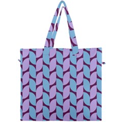 Purple Blue Pattern Canvas Travel Bag