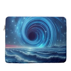 Astral Waveform Fantasy 15  Vertical Laptop Sleeve Case With Pocket
