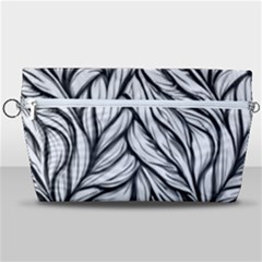 Black White Flower Texture Pattern Handbag Organizer