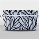 Black White Flower Texture Pattern Handbag Organizer View1
