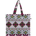 Ukrainian Folk Seamless Pattern Ethnic Ornament Border Element Traditional Canvas Travel Bag View1