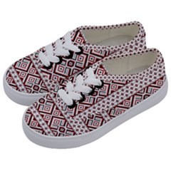 Illustration Of Ukrainian Folk Seamless Pattern Ornament Kids  Classic Low Top Sneakers