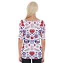 Scandinavian Folk Seamless Pattern Wide Neckline T-Shirt View2