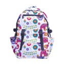 Mexican Floral With Skull Seamless Pattern Carry-on Double Buckle Travel Backpack View1