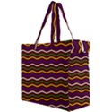 Multicolor Wave Pattern Canvas Travel Bag View2