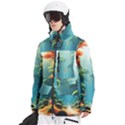 Autumn Trees Nature Men s Multi Pockets Zip Ski and Snowboard Waterproof Breathable Jacket View2