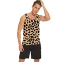 Leopard Skin Pattern Men s Wide Collar Tank Top View3