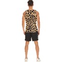 Leopard Skin Pattern Men s Wide Collar Tank Top View4