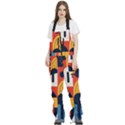 Abstract Pattern Women s Front Zip Ski And Snowboard Bib Pants View1