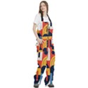 Abstract Pattern Women s Front Zip Ski And Snowboard Bib Pants View3