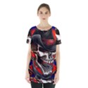 Confederate Flag Usa America United States Csa Civil War Rebel Dixie Military Poster Skull Skirt Hem Sports Top View1