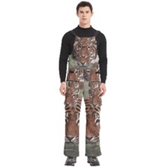 Swimming Tiger Men s Side Zip Front Pouch Ski And Snowboard Bib Pants	