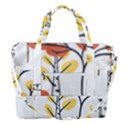 Tree Auntumn Leaf Sports Shoulder Bag with Shoes Compartment View2