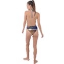 Serene Sunset Over Water Backless Halter One Piece Swimsuit View2