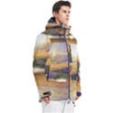 Serene Sunset Over Water Men s Multi Pockets Zip Ski and Snowboard Waterproof Breathable Jacket View3