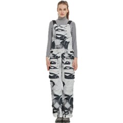 Betty Page Bdsm Women s Side Zip Front Pouch Ski And Snowboard Bib Pants	