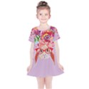 Violet & Pink Easter Bunny Kids Casual Cotton Dress View1