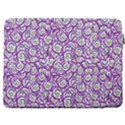 Funny Bacterias Drawing Motif Random Pattern 17  Vertical Laptop Sleeve Case With Pocket View2