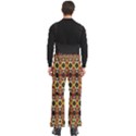 Colorful Geometric Pattern Design Men s Side Zip Front Pouch Ski And Snowboard Bib Pants	 View4