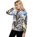 Springtime Pear Tree Blossoms Women s Lightweight Drawstring Hoodie View2