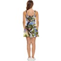 Springtime Pear Tree Blossoms Ruffle Edge Bra Cup Chiffon Mini Dress View4