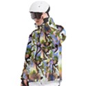 Springtime Pear Tree Blossoms Men s Pullover Zip Ski and Snowboard Waterproof Breathable Jacket View2