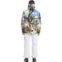 Springtime Pear Tree Blossoms Men s Pullover Zip Ski and Snowboard Waterproof Breathable Jacket View4