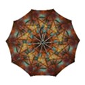 Enchanted Nebula Pentagram Art Automatic Folding Umbrella with Case (Large) View1