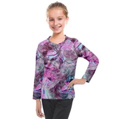  Blend On Pink Kids  Long Mesh T-shirt