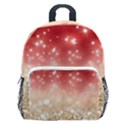 Abstract, Christmas, Glittery, Gold, Red Kids  Age 5-10 Lightweight School Backpack with Side Pockets View1