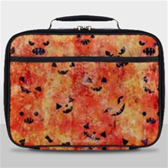 Carved Pumpkin Faces Full Print Lunch Bag