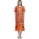 Carved Pumpkin Faces Women s Cotton Short Sleeve Nightgown View1