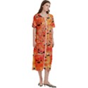 Carved Pumpkin Faces Women s Cotton Short Sleeve Nightgown View3