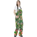 Christmas Ugly Sweater, Adoxali, Christmas, December, Santa Women s Front Zip Ski And Snowboard Bib Pants View3