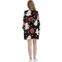 Cool Halloween Ghosts, Adoxali, Autumn Open Front 3/4 Sleeve Batwing Chiffon Cardigan Kimono View4