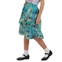 Cute Spiders Pattern, Adoxali, Halloween Kids  Ruffle Flared Wrap Midi Skirt View2