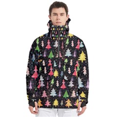 Fun Christmas Trees Men s Pullover Zip Ski And Snowboard Waterproof Breathable Jacket