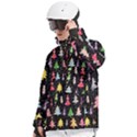 Fun Christmas Trees Men s Pullover Zip Ski and Snowboard Waterproof Breathable Jacket View2