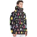 Fun Christmas Trees Men s Pullover Zip Ski and Snowboard Waterproof Breathable Jacket View3