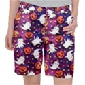 Fun Halloween Ghosts, Adoxali, Fun, Halloween Women s Pocket Shorts View1