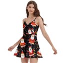 Santa Claus & Glitter, Adoxali, Christmas, Claus, December Body Wrap Sleeveless V-Neck Mini Dress View2
