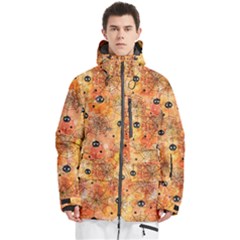 Spooky Spider Pattern, Adoxali, Halloween Men s Multi Pockets Zip Ski And Snowboard Waterproof Breathable Jacket