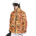 Spooky Spider Pattern, Adoxali, Halloween Men s Multi Pockets Zip Ski and Snowboard Waterproof Breathable Jacket View2