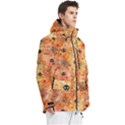 Spooky Spider Pattern, Adoxali, Halloween Men s Multi Pockets Zip Ski and Snowboard Waterproof Breathable Jacket View3